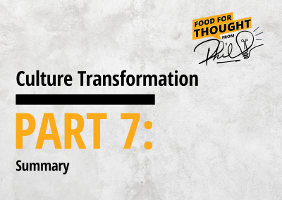 Culture Transformation – Part 7: Typical Implementation Questions